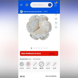 Gerber Modern Moments Plush Toy - Cream and Gray